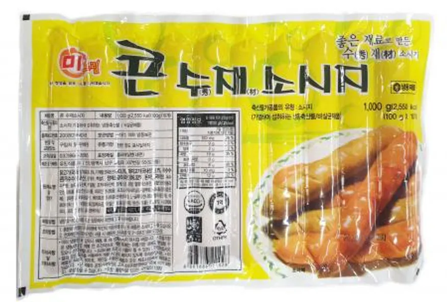 유원 콘 소세지 소시지 1kg(박스단위선주문재품) 이미지