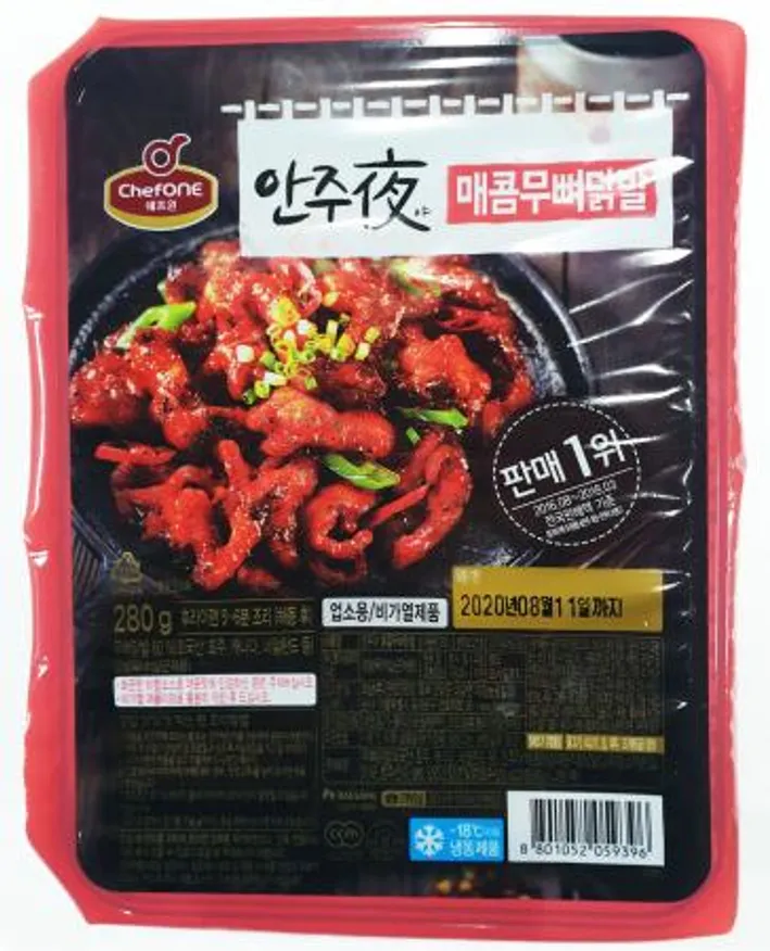 쉐프원 안주야 매콤 무뼈닭발 280g (비가열) 이미지