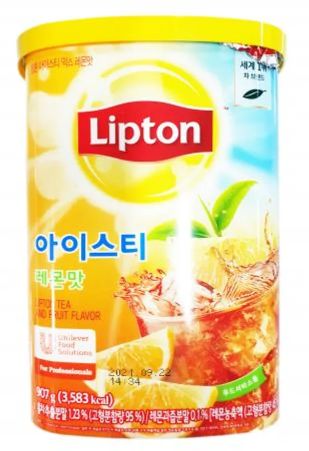립톤 아이스티 레몬 907g 이미지