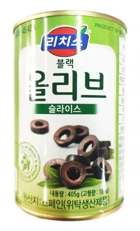 블랙올리브 슬라이스 동서 리치스 405g