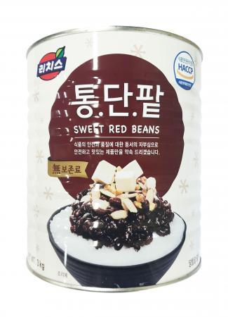 동서 리치스 빙수팥 통단팥 캔 3kg
