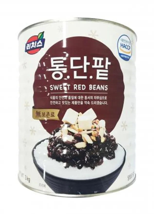 동서 리치스 빙수팥 통단팥 캔 3kg 이미지