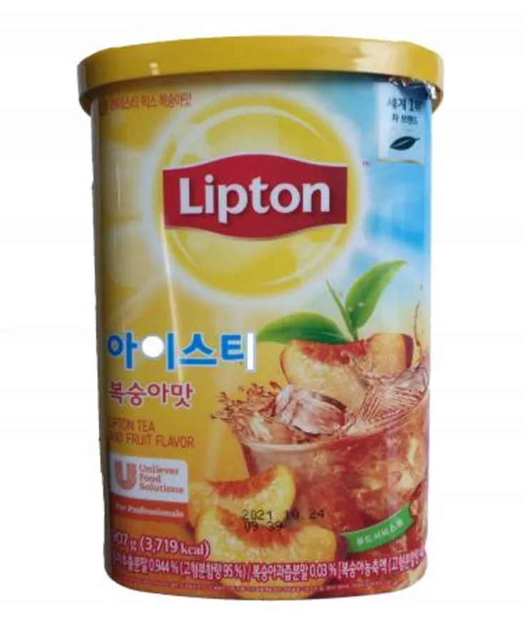 립톤 아이스티 복숭아맛 907g 이미지