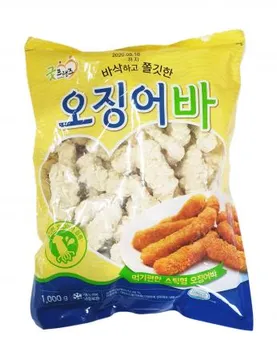 굿프랜즈 크리스피 바사삭 오징어바 1kg 냉동