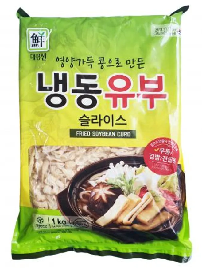 대림선 냉동 유부슬라이스 1kg 이미지