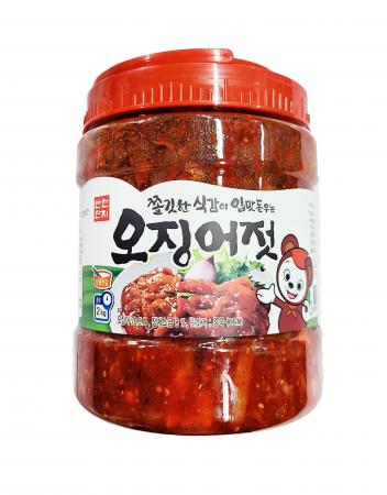 반찬단지 오징어 젓갈 PET 2kg 냉장