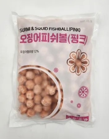 [랜시푸드] 오징어피쉬볼(핑크) 1KG