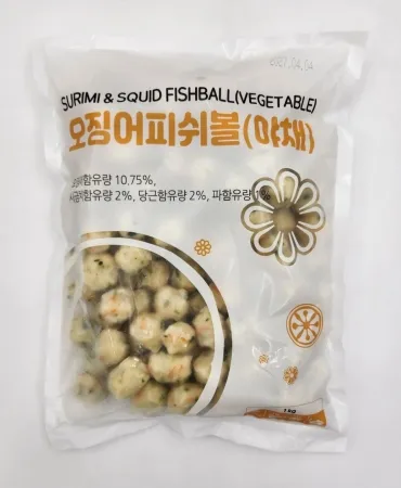 [랜시푸드] 오징어피쉬볼(야채) 1KG