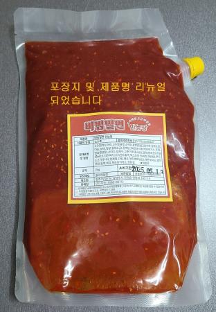 국수쫄면 비빔장 2KG * 1팩 