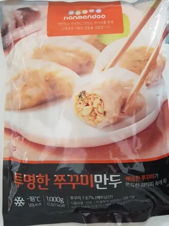한만두 투명쭈꾸미잎새만두 1KG * 1봉 