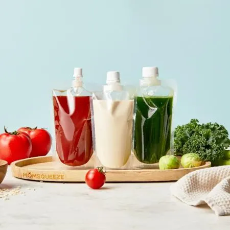 맘스퀴즈 스파우트 파우치 22파이 500ml 100장 이미지