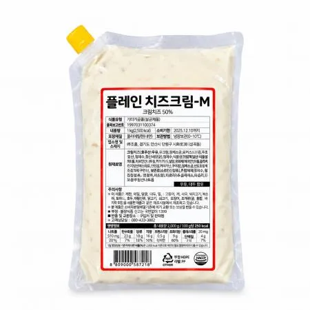 코다노 플레인 크림 치즈소스M 1kg 치즈크림