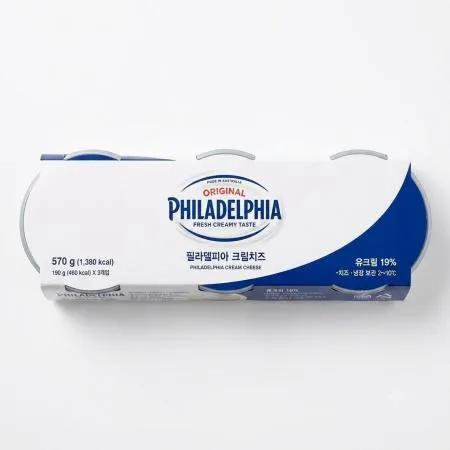 코스트코 필라델피아 크림치즈 플레인 190g x 3입