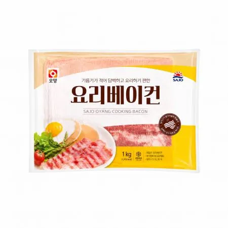 사조오양 요리베이컨 1kg 냉동 앞다리살