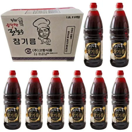 전철우 참기름 1.8L X 8통 1박스
