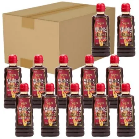 캡사이신 매운맛 소스 550g X 12개 한박스 미담채