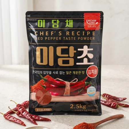 혼합 고춧가루 2.5kg X 8봉 김치용 미담초 중국산 이미지