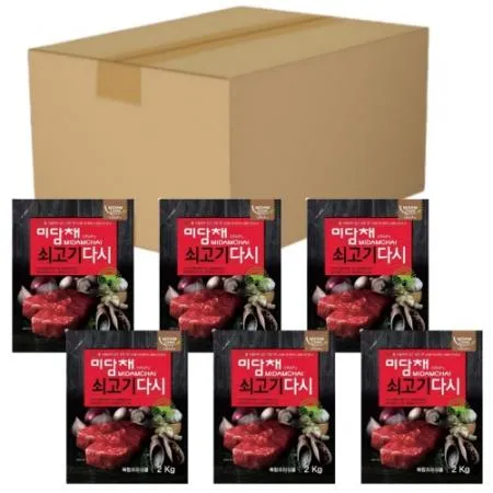 미담채 쇠고기 다시다 2kg X 6개 1박스