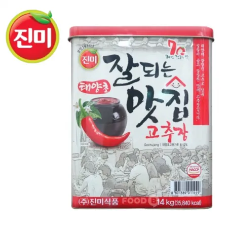진미 고추장 14kg 캔 잘되는 맛집 이미지
