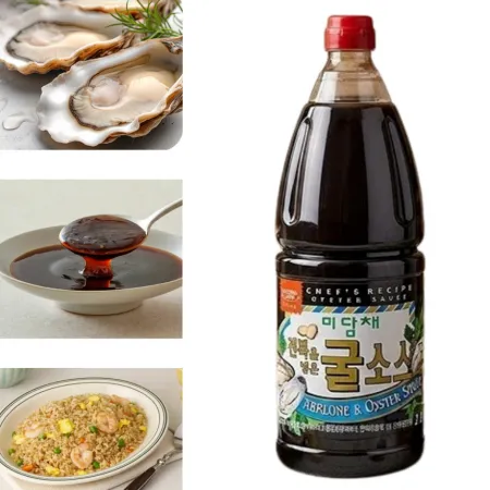 전복넣은 미담채 굴소스 2.2kg X 8통 한박스 이미지
