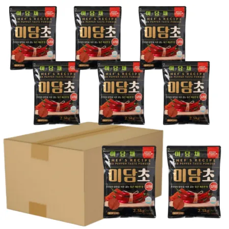 혼합 고춧가루 2.5kg X 8봉 김치용 미담초 중국산