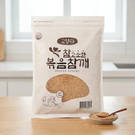 참고소한 볶음참깨 1kg X 10봉 1박스 이미지