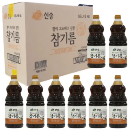 신송 참기름 1.6L X 8통 한박스