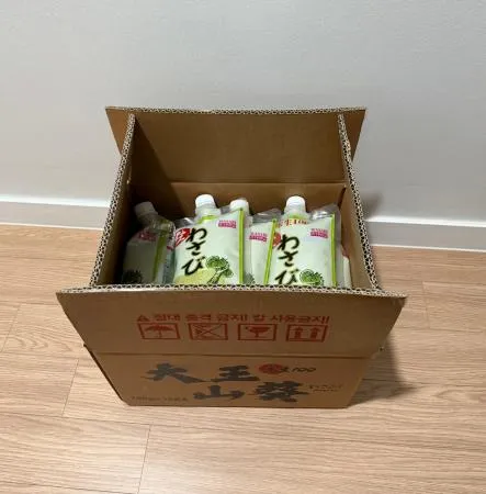 천우 생와사비 750g 15개 1박스 이미지