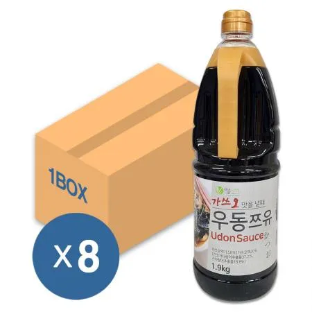 이슬나라 가쓰오 우동 쯔유 1.9kg 8개입 1박스