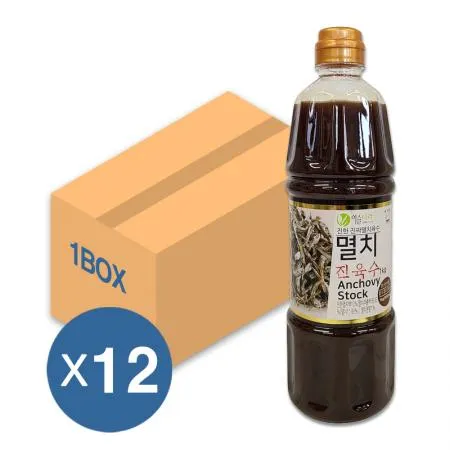 이슬나라 멸치 진육수 1kg 12개입 1박스