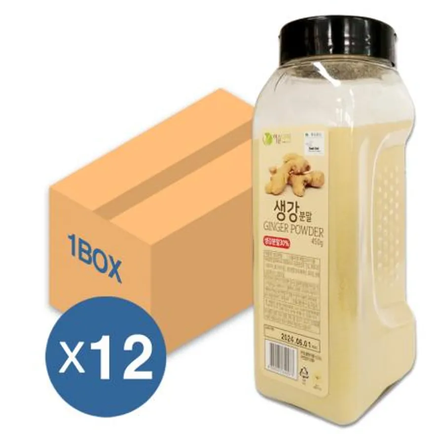 이슬나라 생강분말 450g 12개입 1박스 이미지