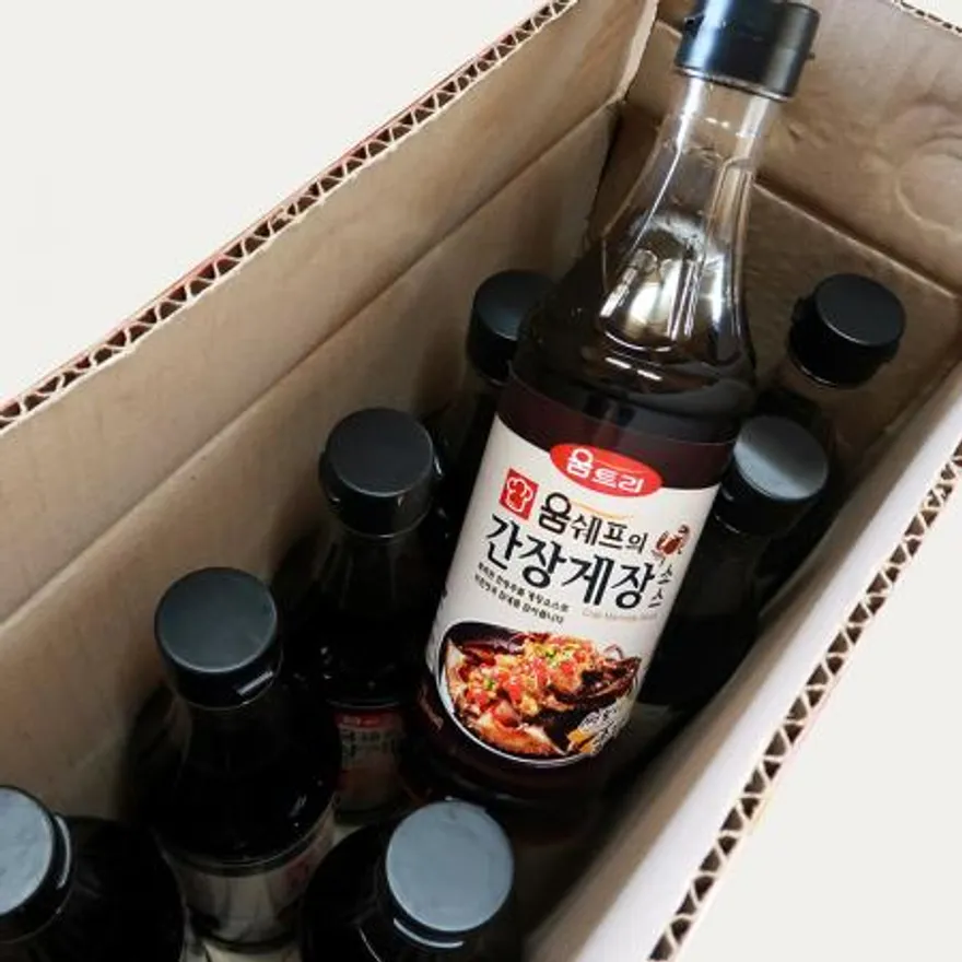 움트리 간장게장 소스 1kg 10개입 1박스 이미지