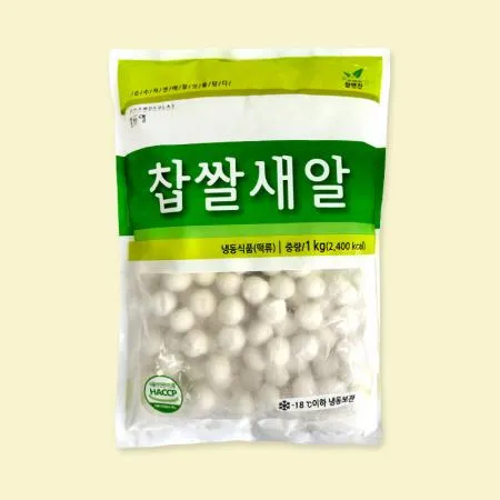 참앤찬 국내산 찹쌀새알심 1kg (소비기한할인)