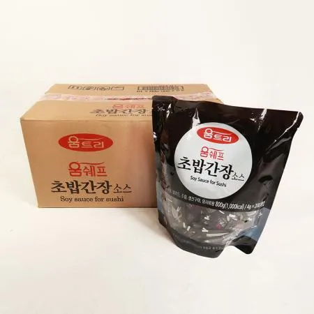 움트리 초밥 간장 소스 4g 200개입 1박스