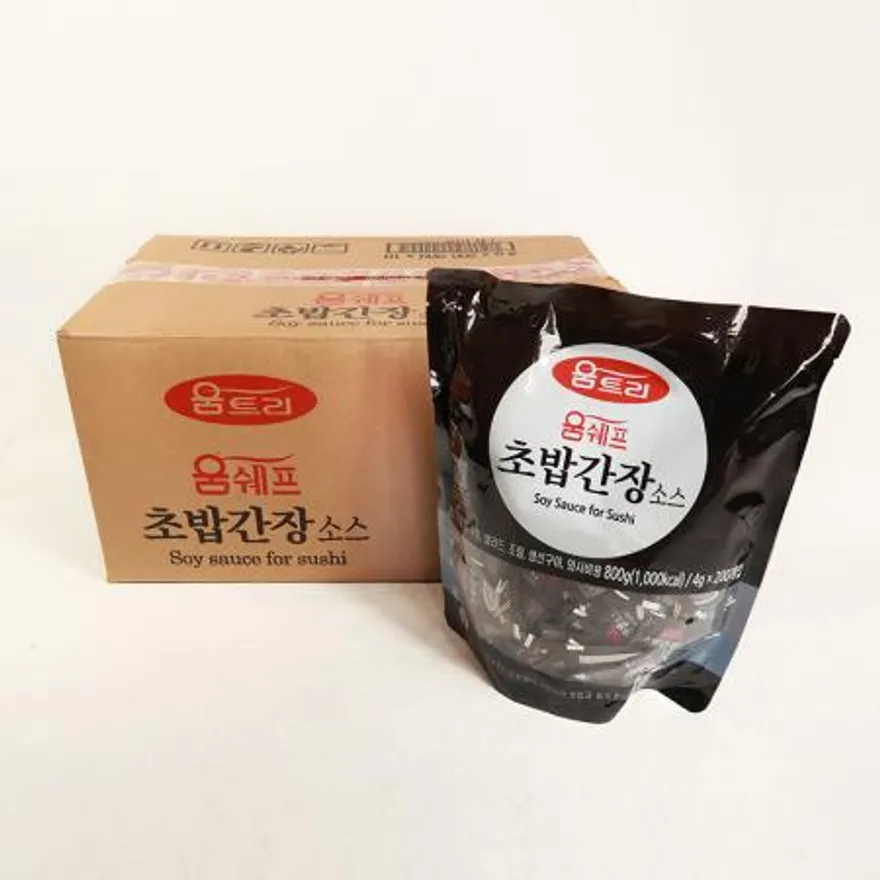 움트리 초밥 간장 소스 4g 200개입 1박스 이미지