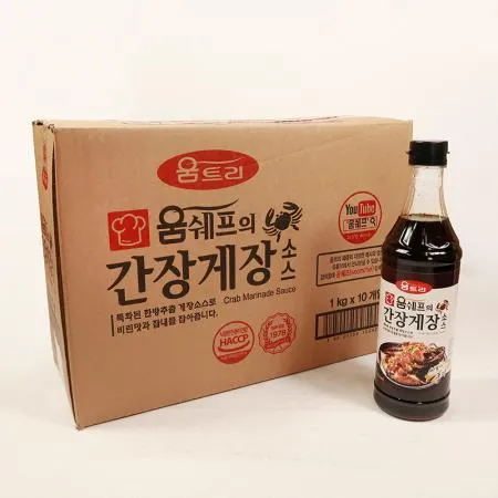 움트리 간장게장 소스 1kg 10개입 1박스