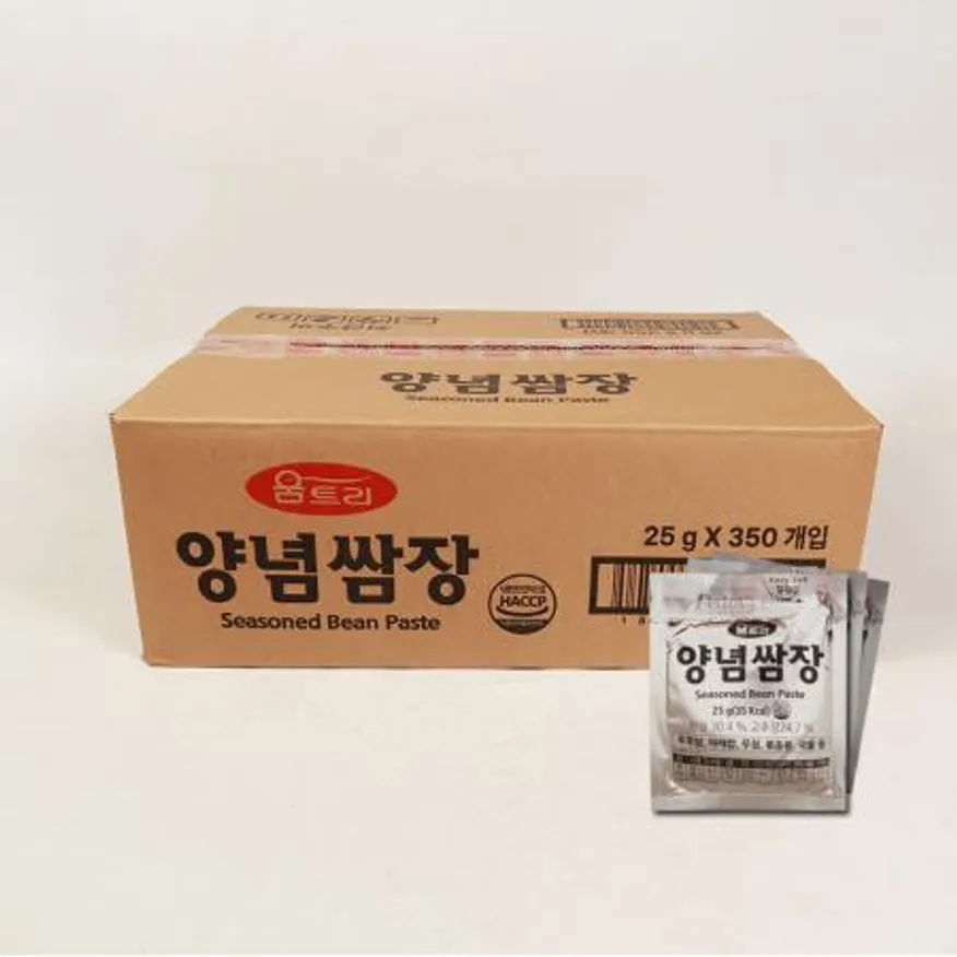 움트리 일회용 양념 쌈장 25g 350개입 1박스 이미지