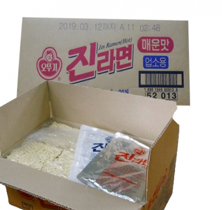 진라면(매운맛/벌크 업소용)120g*30/박스 이미지