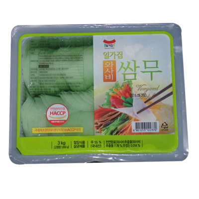 쌈무(와사비/일가집/국산/일미)3kg/절임류