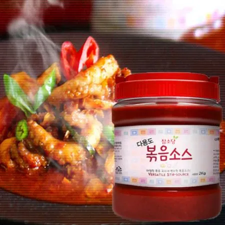 참소당 볶음소스2kg / 낙지 제육 오징어 순대볶음 등 볶음장 / 매콤한맛