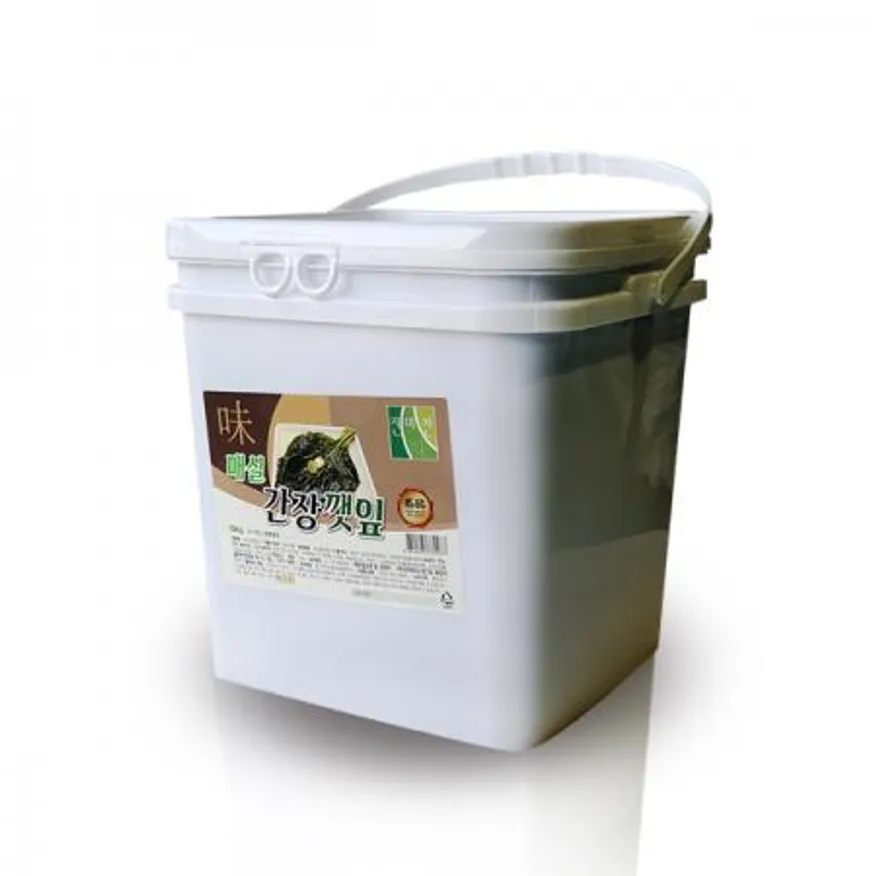 진미찬 매실 간장깻잎10kg/깻잎절임반찬,국내제조 이미지