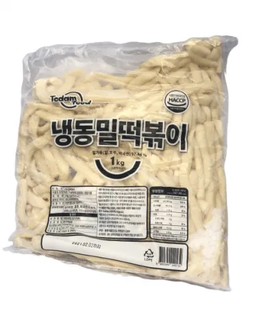 떡볶이떡 (토담,밀,후루룩,냉동) 1kg 누들떡