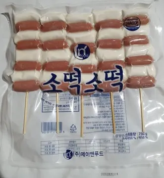 범표 소떡소떡 꼬치 750g (5입)