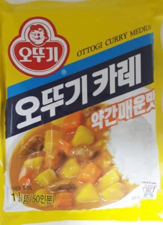 오뚜기 약간매운맛 카레 1kg (50인분)