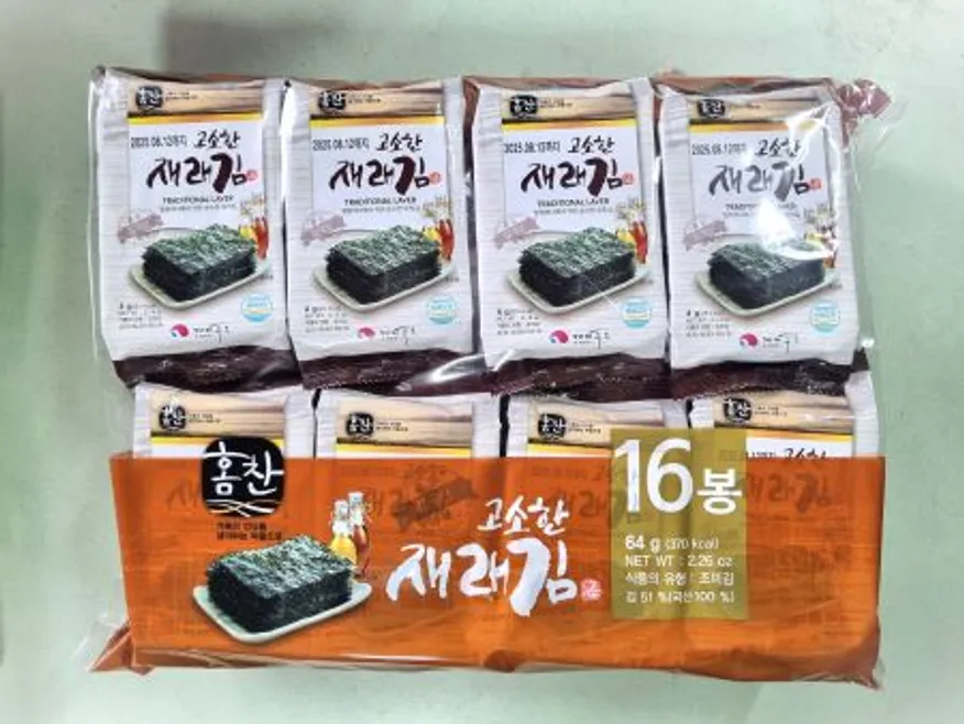 홈찬 고소한재래김16단 이미지