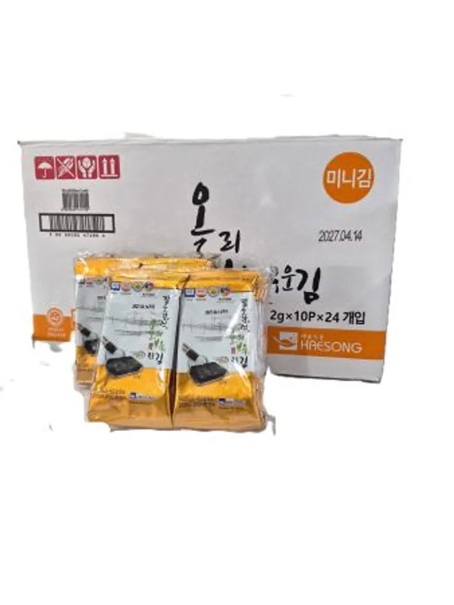 해송 팔도강산 미니 도시락김(2g*10)*24봉 이미지