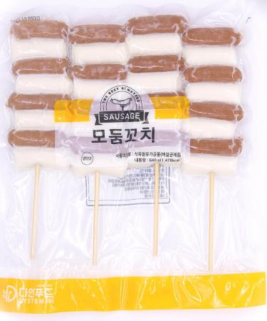 다인푸드 모둠꼬치 640g (소세지, 떡)