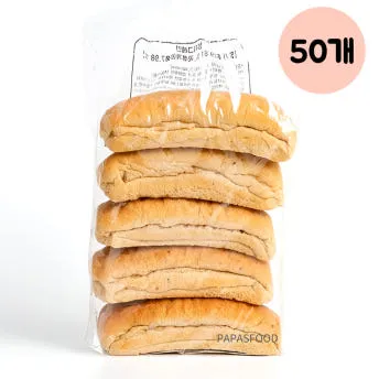 파파스푸드 곡물 치아바타 [80gx50개] 샌드위치빵 파니니빵