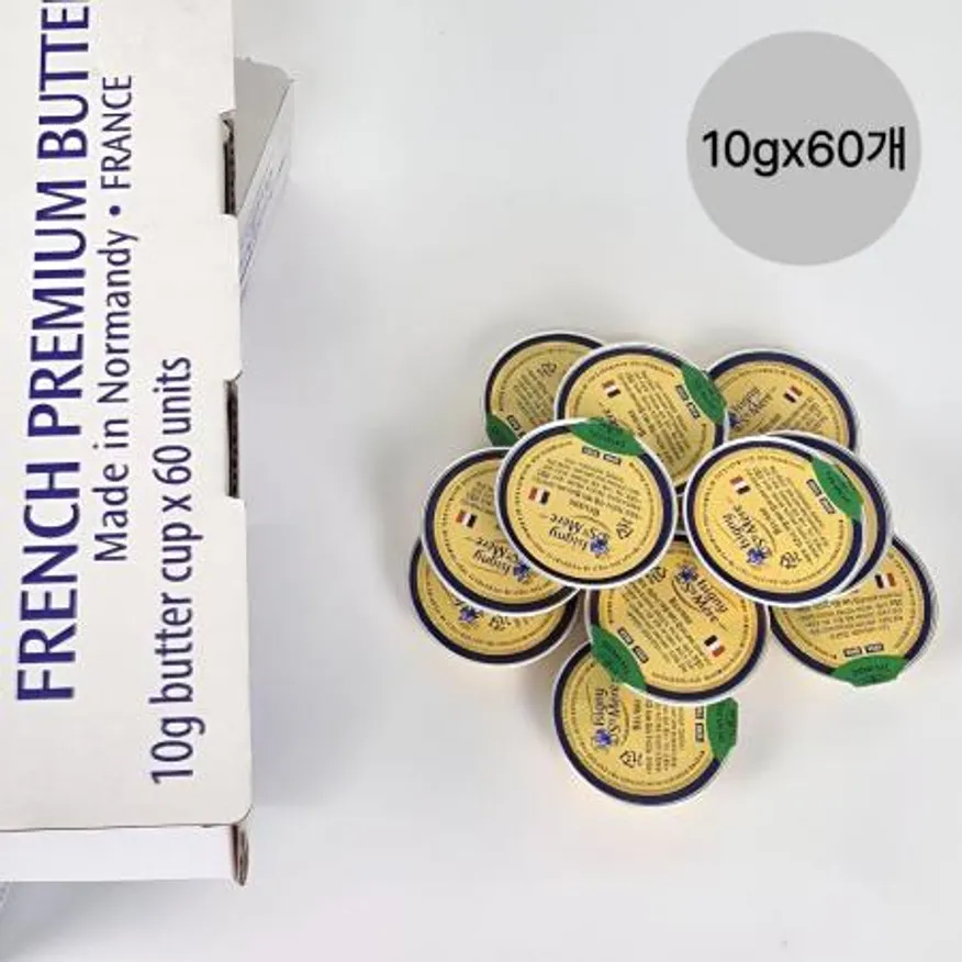 이즈니 버터 컵 (냉장) 10g x 60개 가염 포션버터 이미지