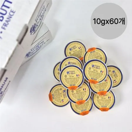 이즈니 버터 컵 (냉동) 10g x 60개 무염 포션버터